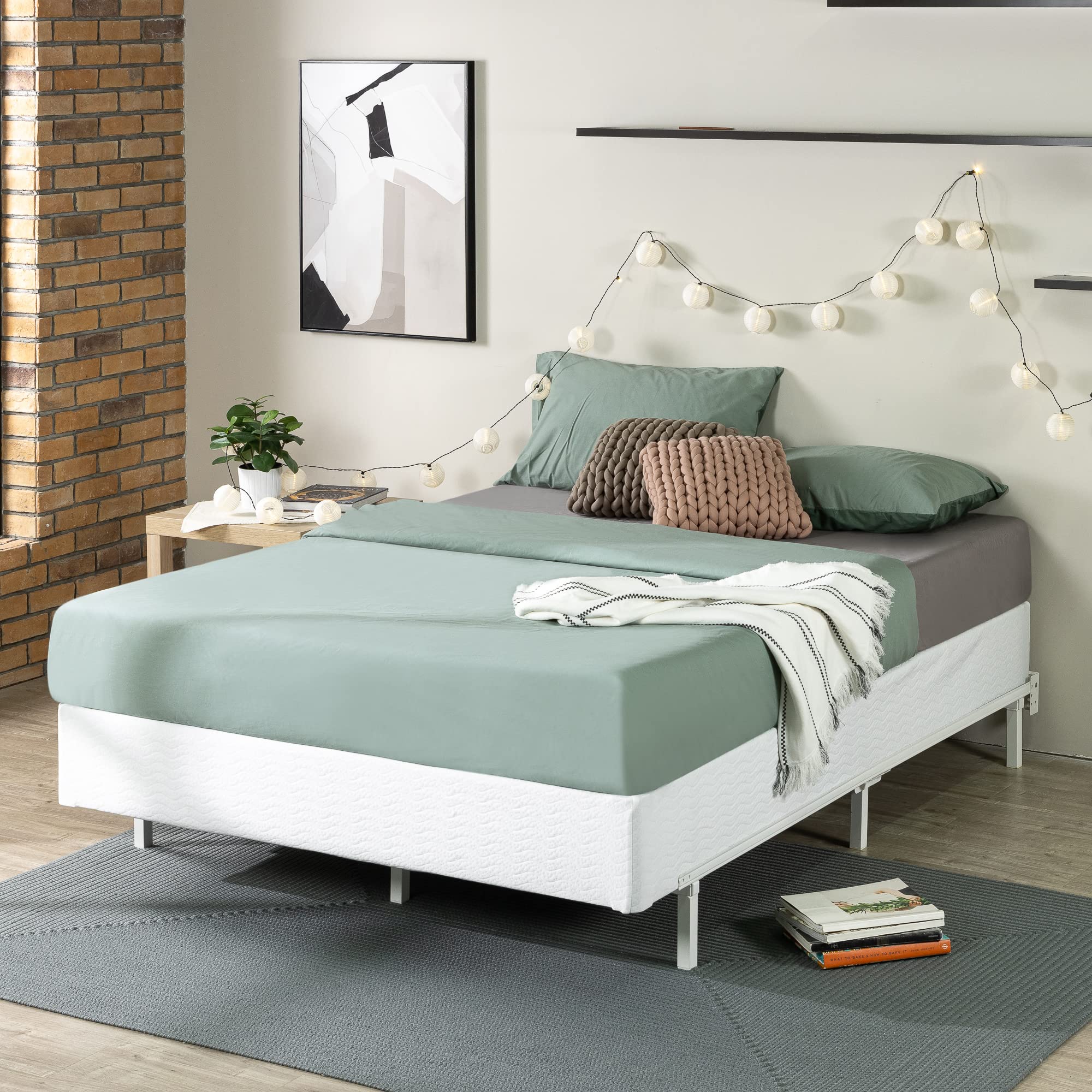 Zinus 9 Inch Metal Smart Box Spring With Quick Assembly / Mattress Foundation / Strong Metal Frame / Easy Assembly, King