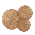 Chicvillage Handmade Wall Basket Set For Boho Decor (Set 3Piece Sunshine)