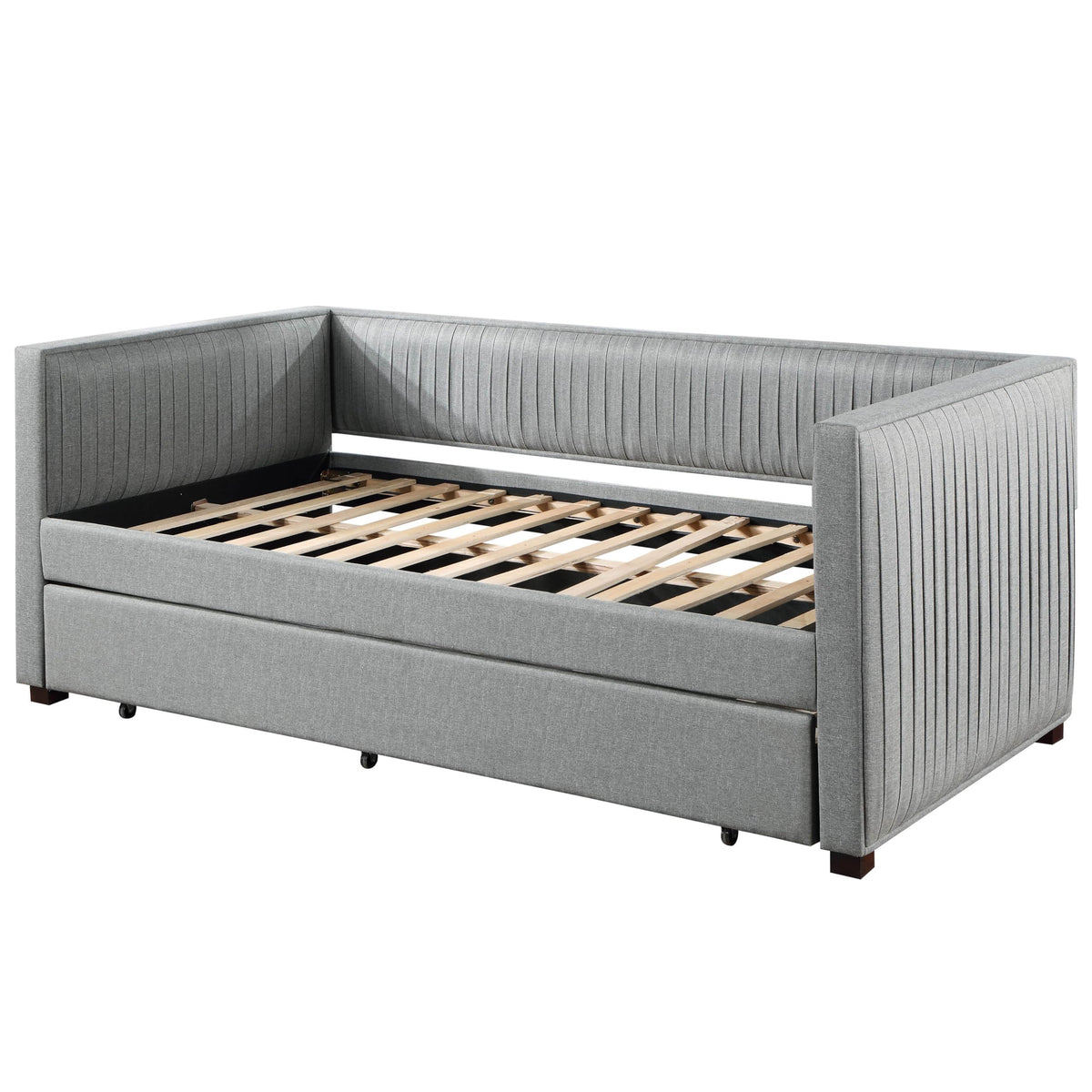 Acme Danyl Daybed & Trundl in Gray Fabric