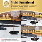 Cast Iron Incense Burner 4' L 2' H, Ideal For Smudging, Incense Burning, Ritual Purpose, Decoration Etc. (4' L)
