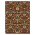 Pure Country Weavers William Morris Hyacinth Caramel Blanket Xl - Arts & Crafts - Gift Tapestry Throw Woven From Cotton - Made I