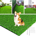 Loobani Realistic Artificial Grass Rug Indoor Outdoor, Dog Grass Mat With Drainage Holes And Replacement Artificial Grass Turf,