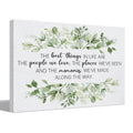 BIWSHA Bathroom Decor, Inspirational Wall Decor, Sage Green Bathroom Accessories, The Best Things in Life Canvas Wall Art Prints