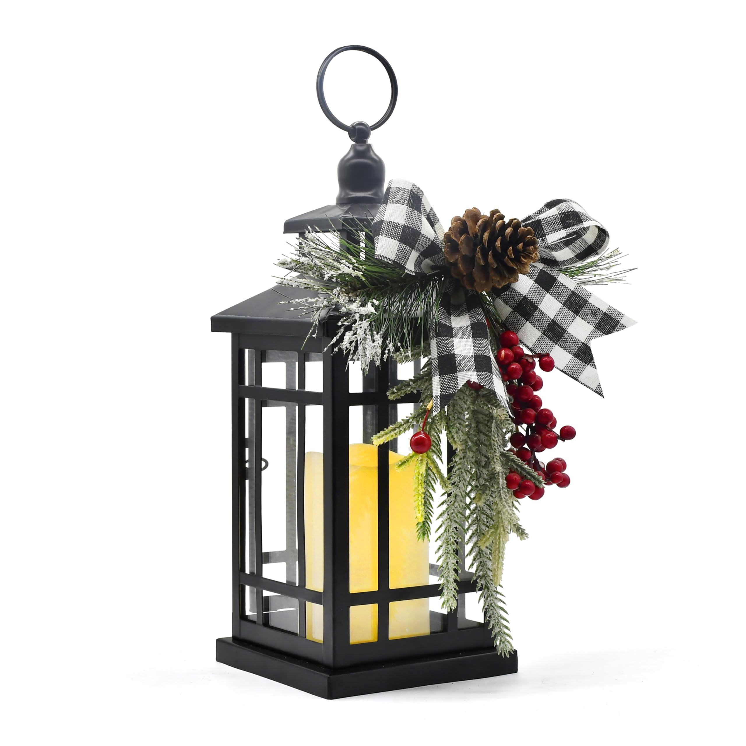 Christmas Lantern,Lanterns Decorative Indoor,Lanterns Decorative Outdoor,Outdoor Lanterns for Porch,Christmas Vintage Candle Lan