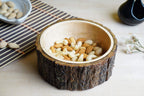 Gocraft Wood Potpourri Bowl With Tree Bark, Small, 6' Diameter X 3' Height, Wooden Decorative Bowl