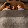 Bearhug Electric Blanket King Size 100' X 90', Dual Controller Heated Blanket, Velvet & Sherpa, 10-Heat Levels & 1-12H Auto Of