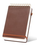 Yoment Top Spiral Notebook Leather Steno Pads 240 Pages Spiral Notepad For Work 5X7 Top Bound Steno Notebook, 100 Gsm Thick Pape
