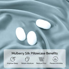 Infiixso Mulberry Silk Pillowcase For Hair And Skin, Silk Pillow Cases Standard Size With Hidden Zipper 20''X26'', Extraordinary