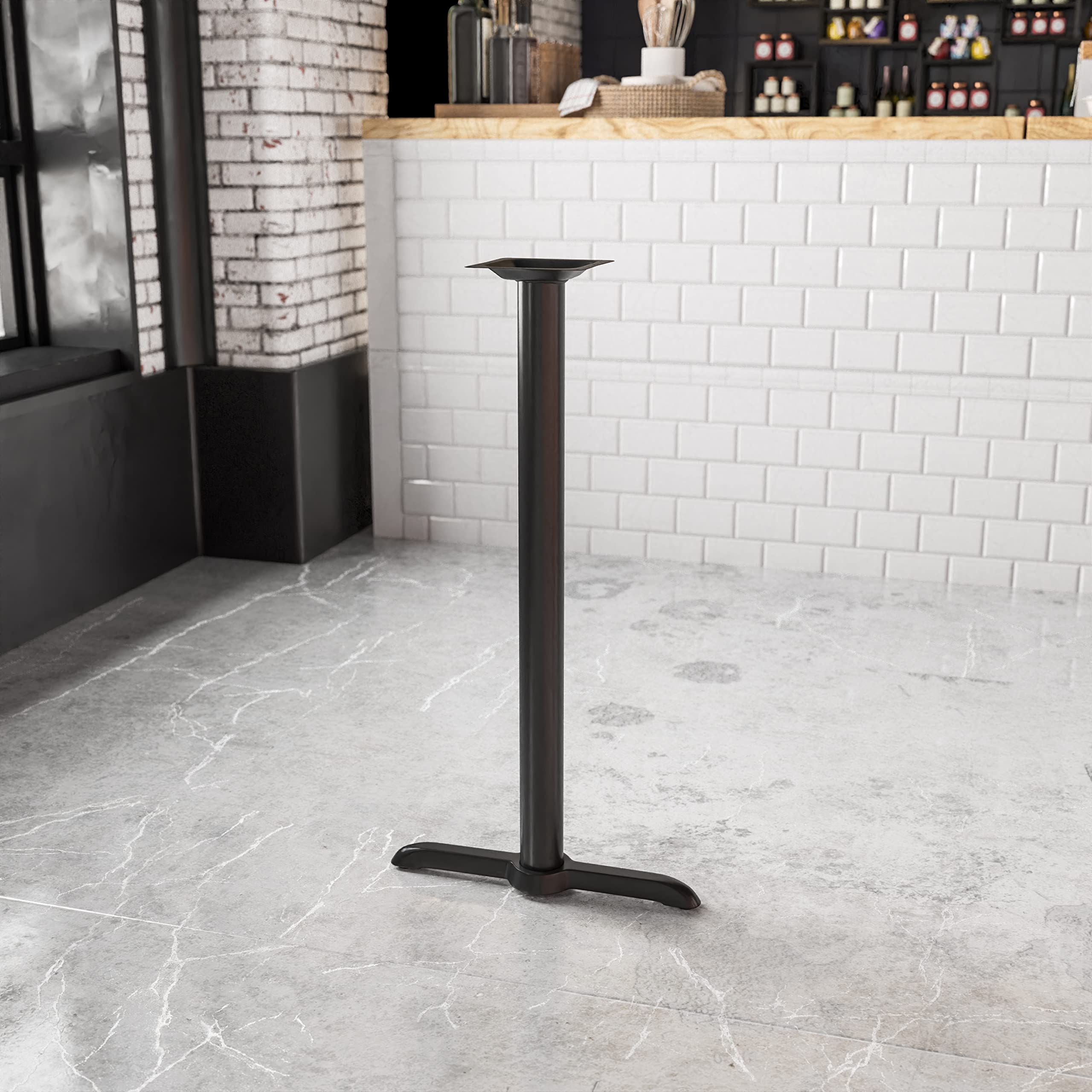 Flash Furniture 5'' X 22'' Restaurant Table T-Base With 3'' Dia. Bar Height Column