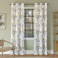 Sun Zero Remi Floral Leaf Print Blackout Grommet Curtain Panel, 40 x 84, Multi