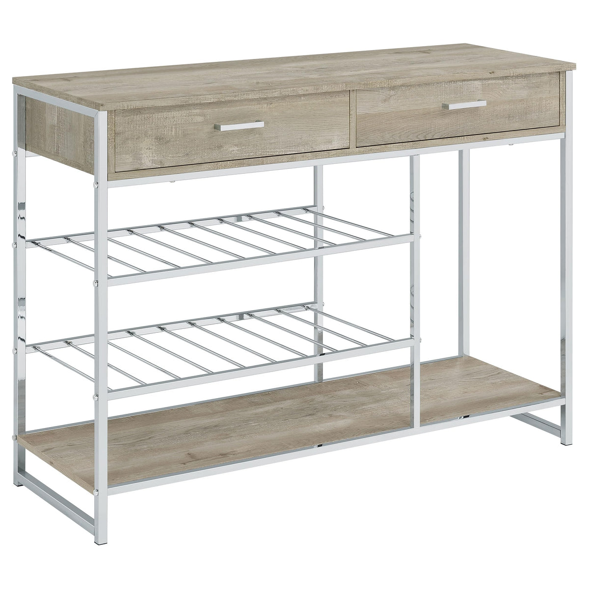 Coaster Melrose Bar Cabinet, Grey