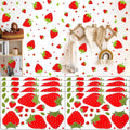 Arawat Strawberry Decor 8 Sheets / 184pcs Strawberry Stickers for Kitchen Bathroom Bedroom Wall Stickers & Murals Decor Fruit Wa