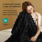 Bedsure Black Throw Blanket For Couch - Super Soft Cozy Blankets For Women, Cute Small Fleece Blanket For Girls,50X60 Inches, Wi