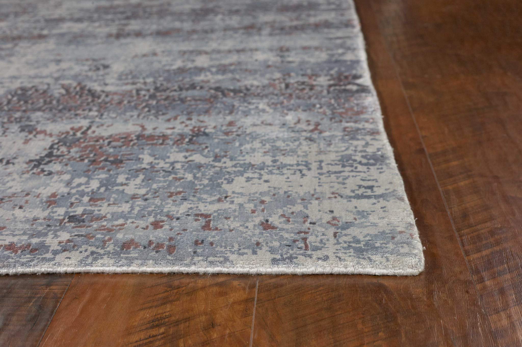 HomeRoots Decor 7'6'X 9'6' Viscose Slate Area Rug