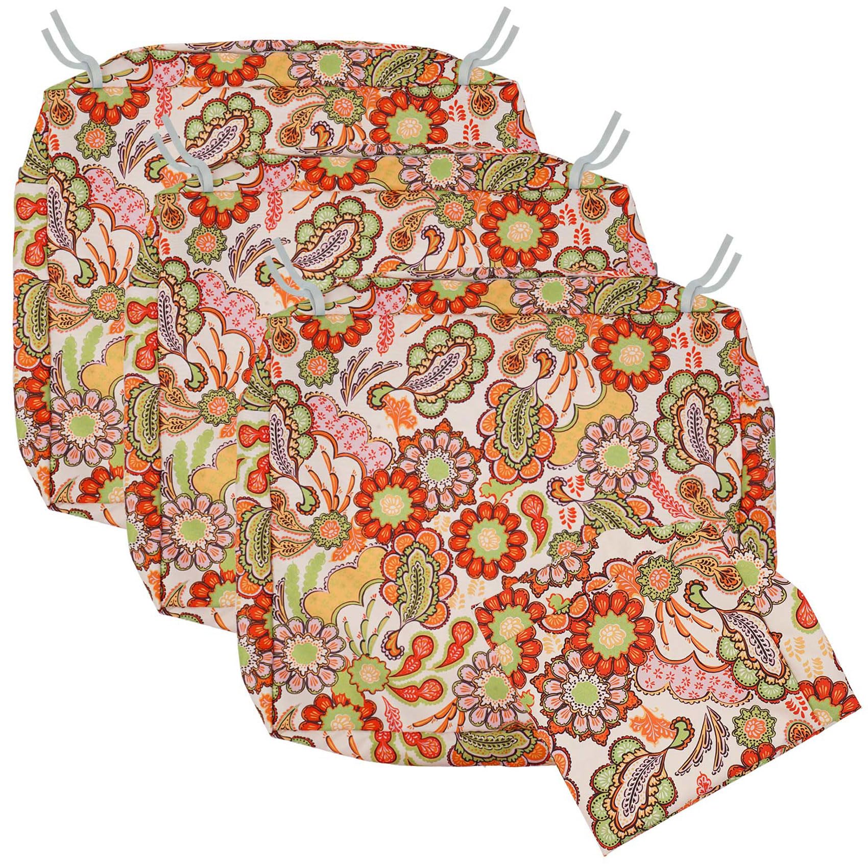 Nettypro Patio Cushion Covers Replacement 24 X 24 Inch Water Repellent Uv Resistant Outdoor Chair Seat Cushion Slipcover With Zi