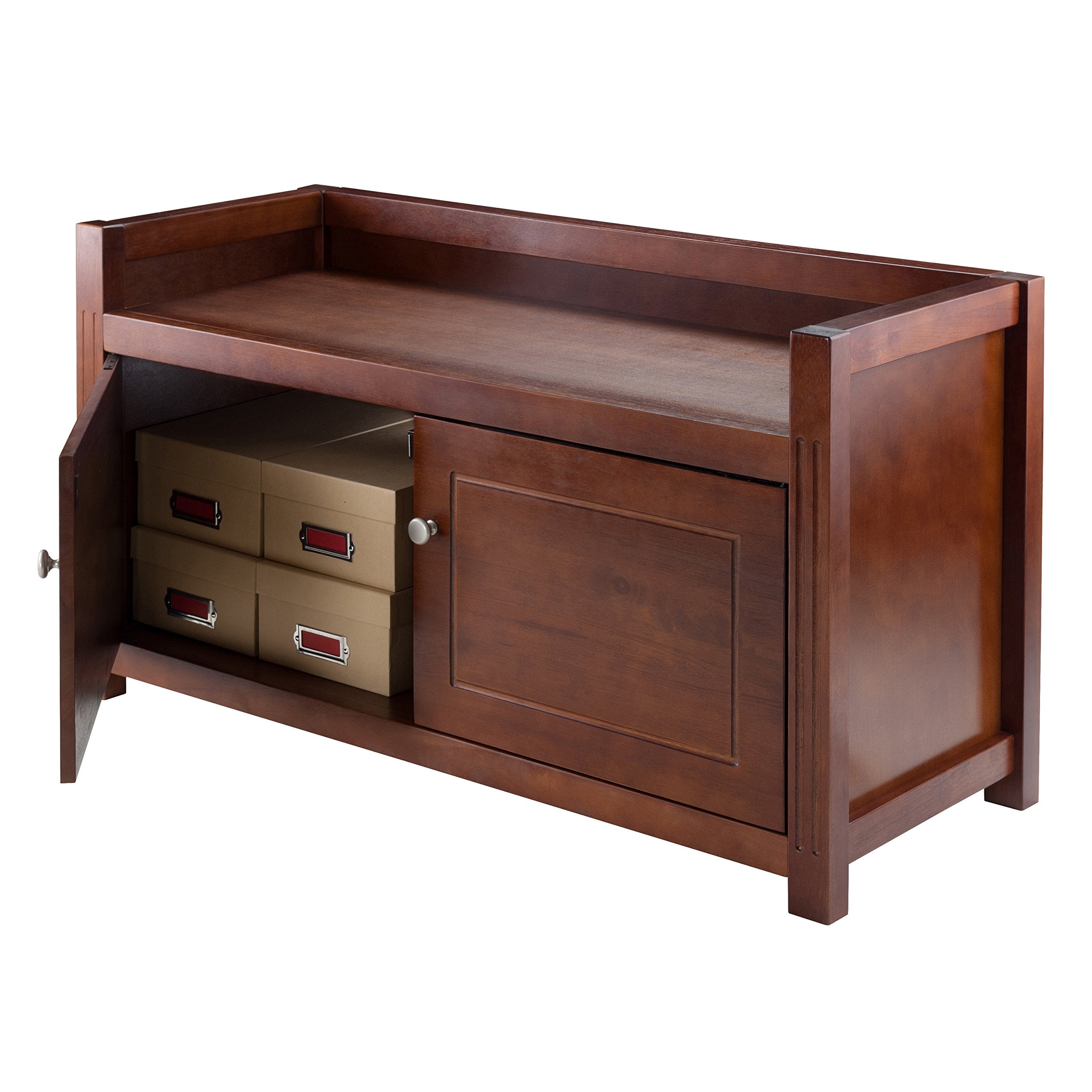 Winsome Wood Charleston Bench, Walnut