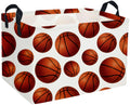 Essme Rectangular Basketball Baskets Boys Storage Box, Kids Storage Bins Organizer with Handles for Room Decor, Shelf Basket.(Ba