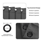 Bonzer Room Divider Curtain Total Privacy Wall Grommet Thermal Insulated Soundproof Extra Wide Blackout Curtains For Bedroom Liv