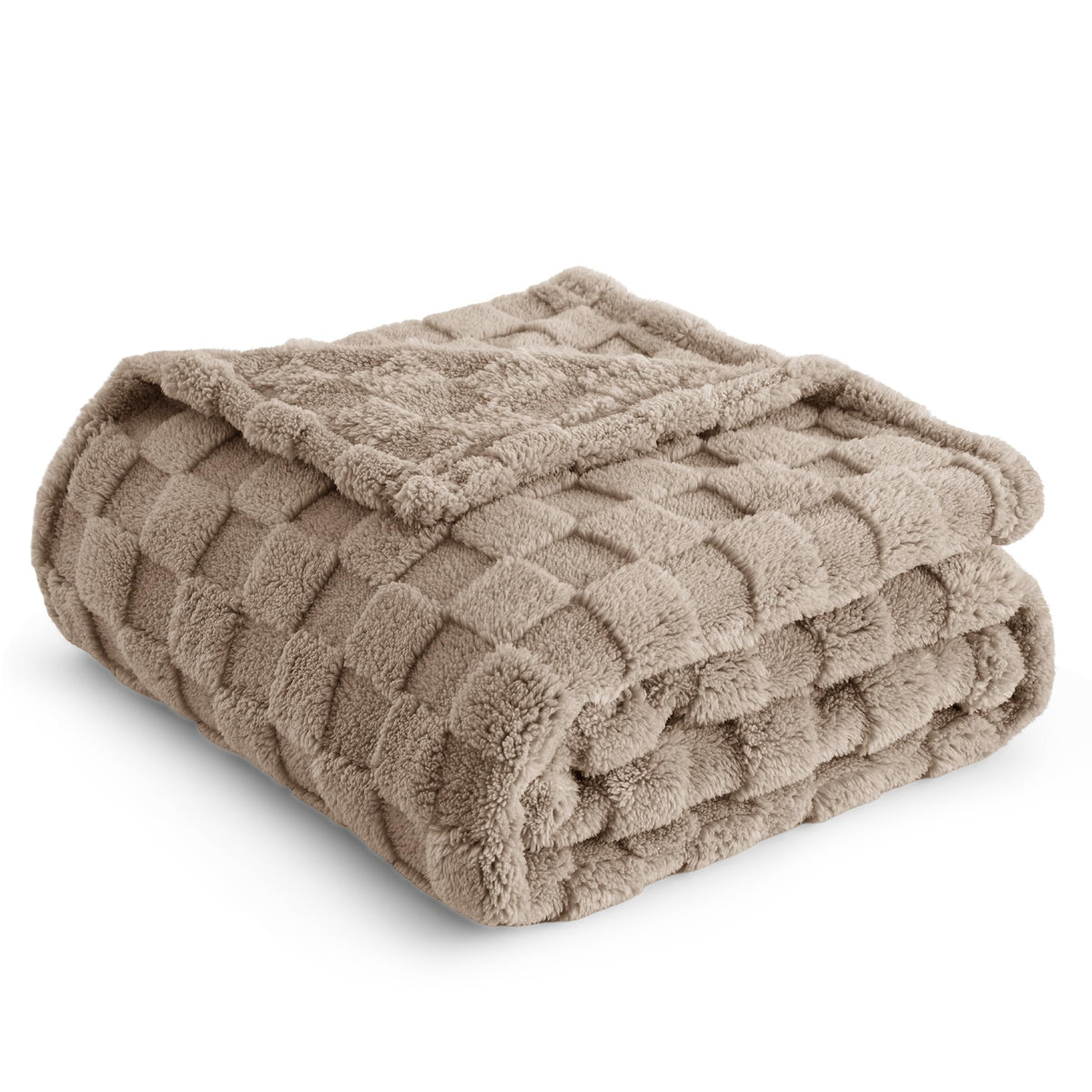Bedsure Light Taupe Throw Blanket For Couch - Super Soft Cozy Blankets For Women, Cute Small Fleece Blanket For Girls, 50X60 Inc