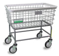 R&B Wire™ 200F/ANTI Antimicrobial Large Capacity Laundry Cart, 4.5 Bushel, Gray, Made in USA