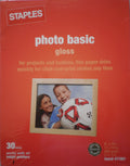Staples Photo Basic Gloss #471861 ~ For Projects And Hobbie, This Paper Dries Quickly For Click-And-Print Photos Any Time