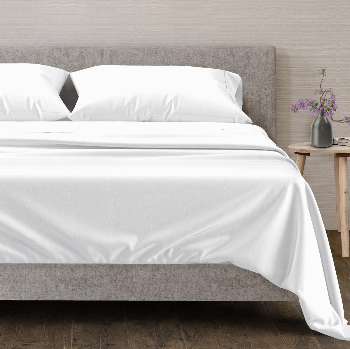 Mayfair Linen 600 Tc Egyptian Cotton Sheets Queen Size - Luxury Cooling Bedsheets For Hot Sleepers - Breathable, Sateen Weave, D