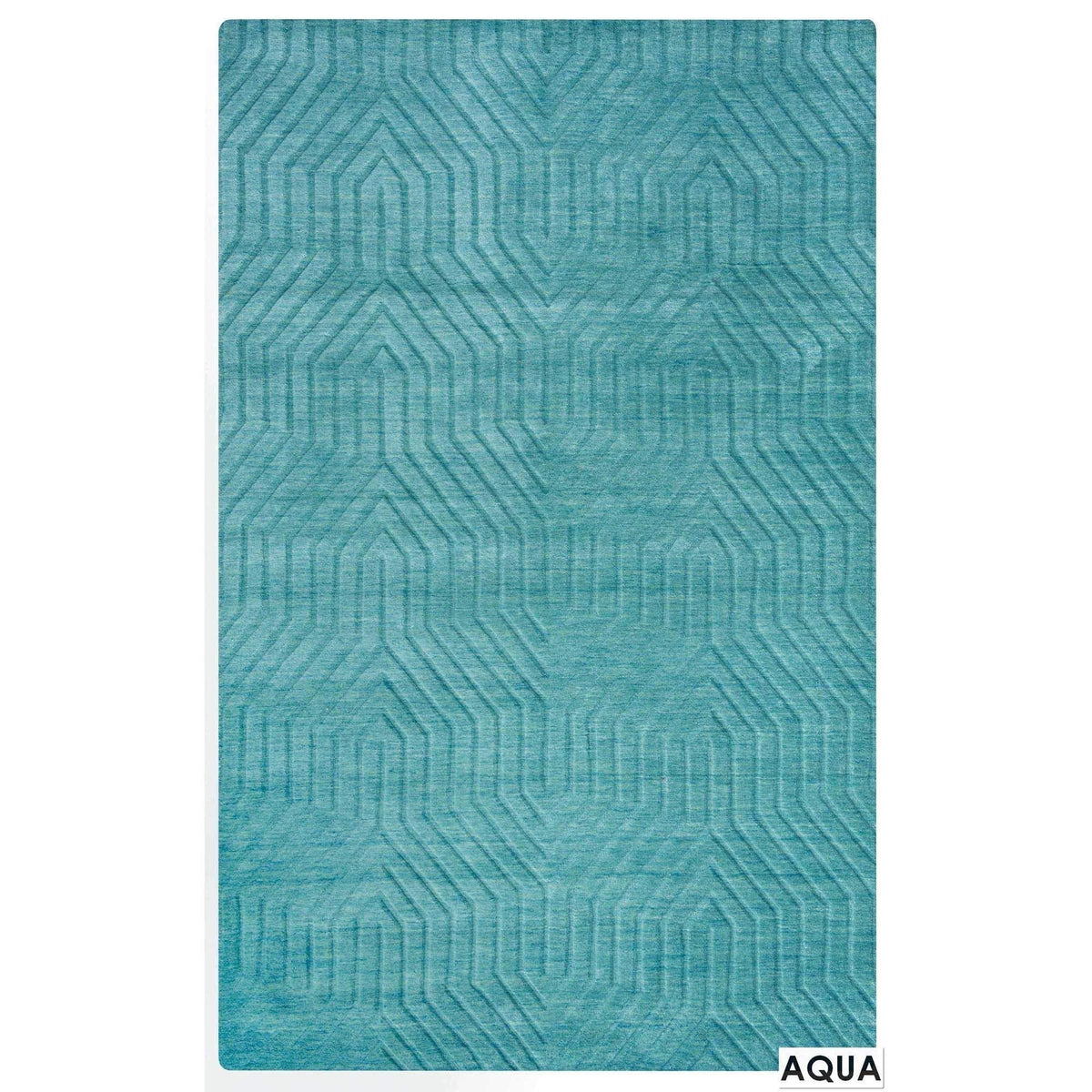 Rizzy Home | Tc8577 | Technique Collection | Wool Area Rug | 9' X 12' | Blue/Dark Teal Solid