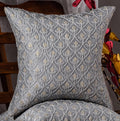 Scarlett Linens Embroidered Cushion Covers 16X16 Inches Pack Of 1 | Designer Pillows For Room DCor | Decorative Pillows With Thr