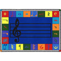 Joy Carpets Note Worthy Elementary Rug, Multi, 5 '4 '' x 7 '8 ''