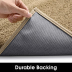 Homeideas Door Mats Indoor, 30'X48' Super Absorbent Non Slip Rugs For Entryway, Front Back Welcome Doormat Dirt Trapper (Beige)