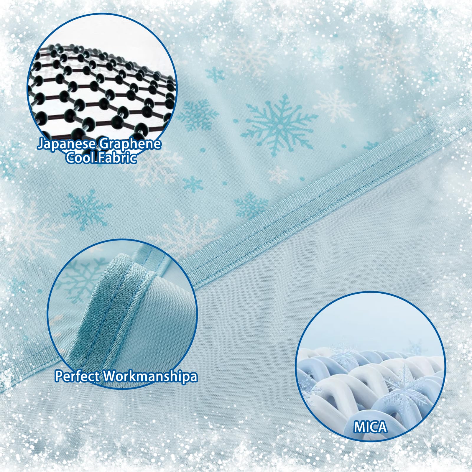 Oigae Cooling Blanket With Double Sided Cold Effect Bed Throw For Hot Sleepers Night Sweats,Japanese Q-Max 0.5 Mica Cooling Fibe
