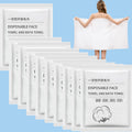ERHAOG Disposable Bath Towels, 10 Pcs Large Travel Towel 55 * 28 in, Compressed Portable Washcloths for Beach, Shower, Hiking, S