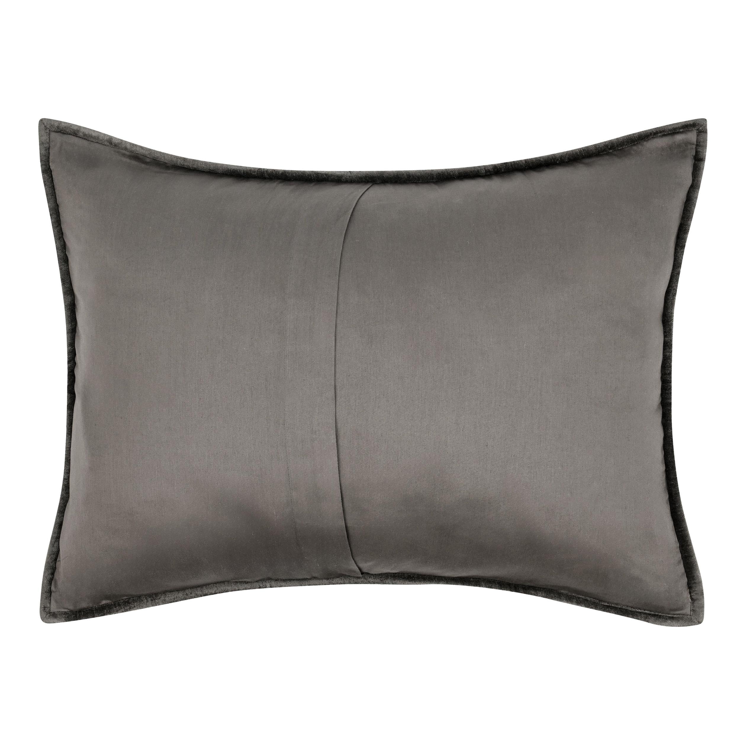 Kosas Home Dimitry 20X26 Velvet And Solid Cotton Standard Sham In Desert Brown