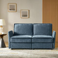 Hulala Home 67' Modern Chenille Loveseat Sofa, 2 Seater Couch With Storage, Comfy Deep Seat, Small Loveseat Couches For Living