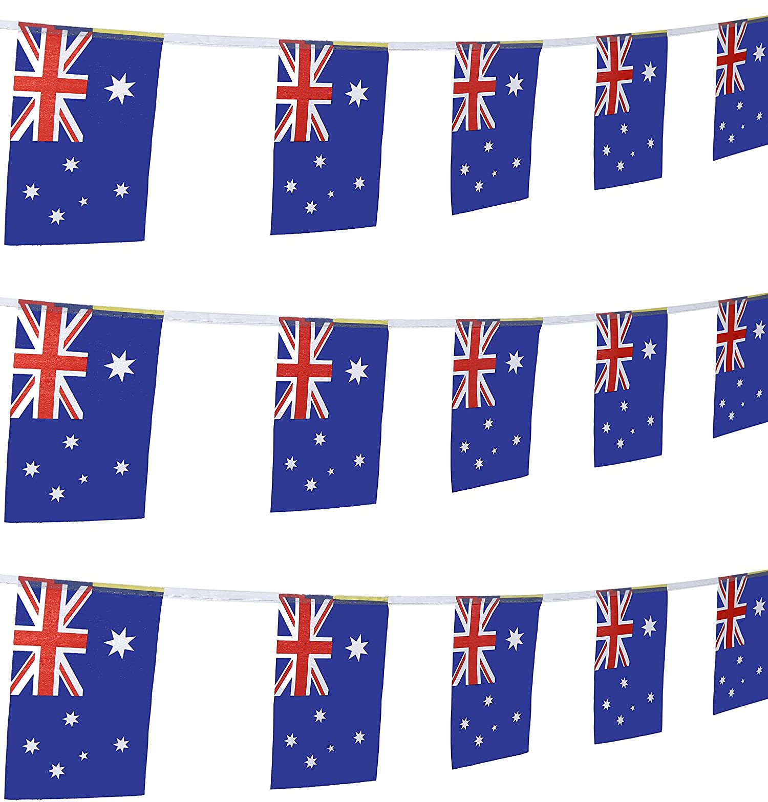 Zxvzyt Australia Australian Flag Banner String,Small Mini Australia Pennant Flags,For Grand Opening,Olympics,National Sports Eve