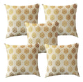 Vireo Jacquard Dopian Silk Cushion Cover  (Multicolour, 18X18Inch)  Set Of 5