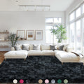 Mugorn Area Rugs 9x12 Living Room, Large Fluffy Rugs for Bedroom, Soft Carpet Shag Kids Room Rug, Non-Slip Fuzzy Rugs Indoor (Bl