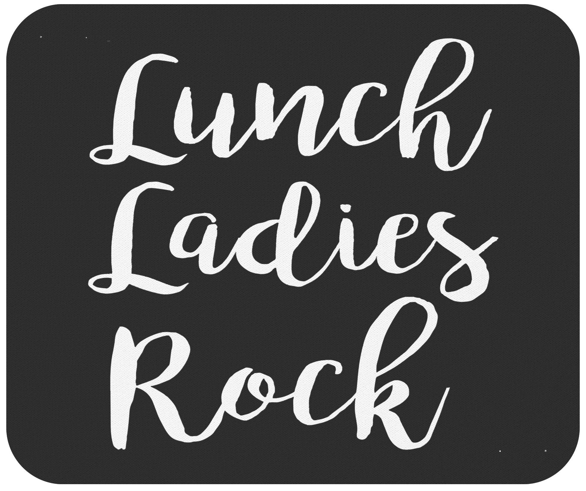 Teacher Mousepad Teaching 9' Mousemat - Lunch Ladies Rock Lunch Lady Squad Back To School Gift Office Poster Funny Computer Mou