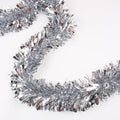 LZZYWYDTT 33FT Christmas Tinsel Garland,Silvery Shiny Metallic Foil Decorations for Parade Floats, Halloween, Christmas Tree, Ne