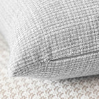Otostar Linen Throw Pillow Covers Set Of 2 Decorative Square Pillowcases Cushion Covers 26X26 Inch For Home Decor Sofa Bedroom Car 65 X 65 Cm Light Grey