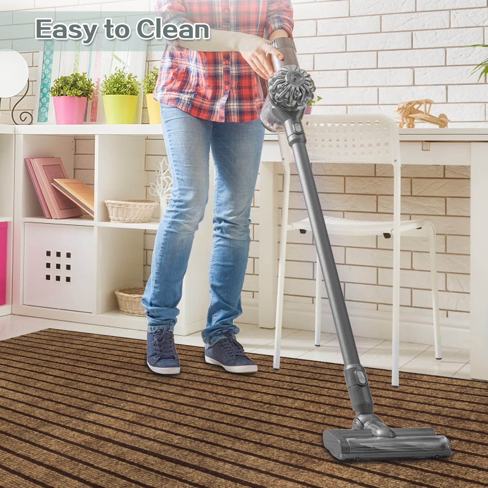 Custom Size Runner Rug 2 Ft X 44 Ft, Zgr 2-82Ft Carpet Runners Hallway Entryway Kitchen Garage Laundry Room Area Rugs With Non-S