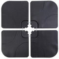 Sunnyglade 4Pcs 176Lb Square Shaped Water Or Sand Filled Umbrella Base Cantilever Offset Patio Market Umbrella Base Stand With U