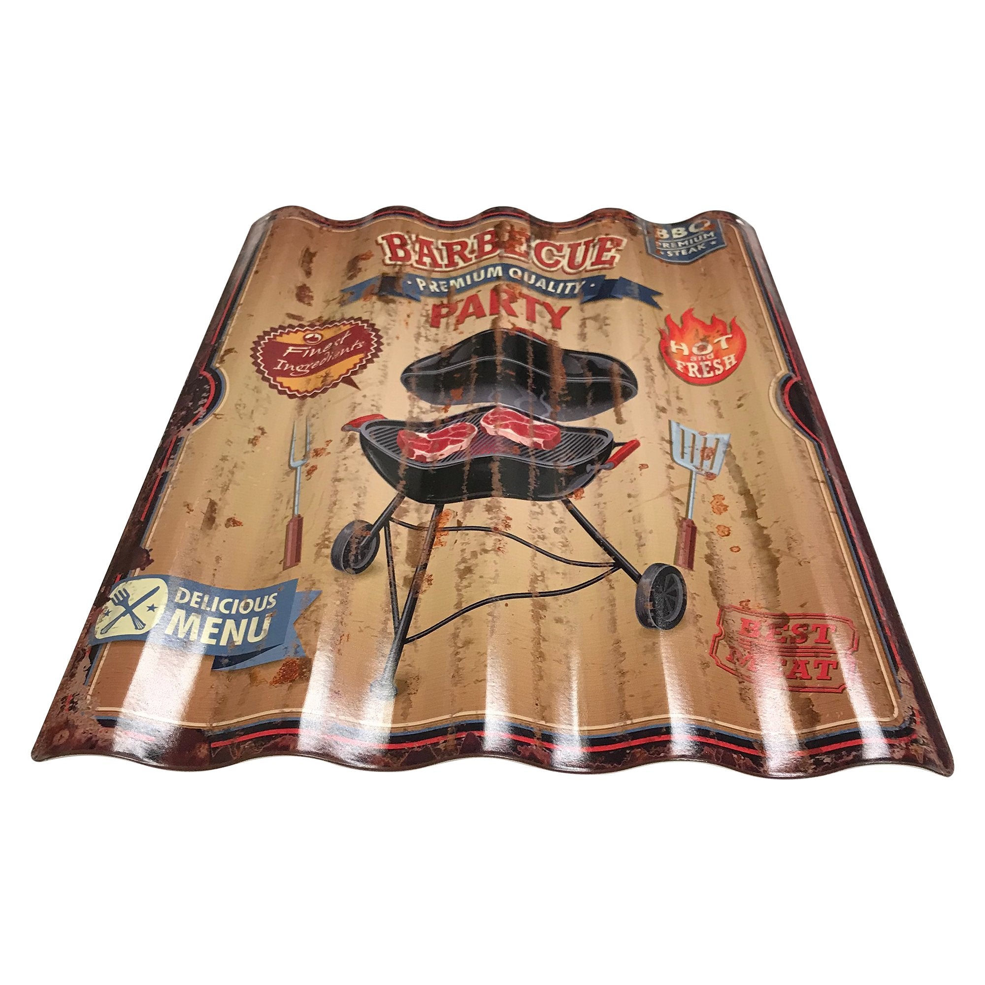 Creative Motion 22238-4 Retro Barbucue Party Sign