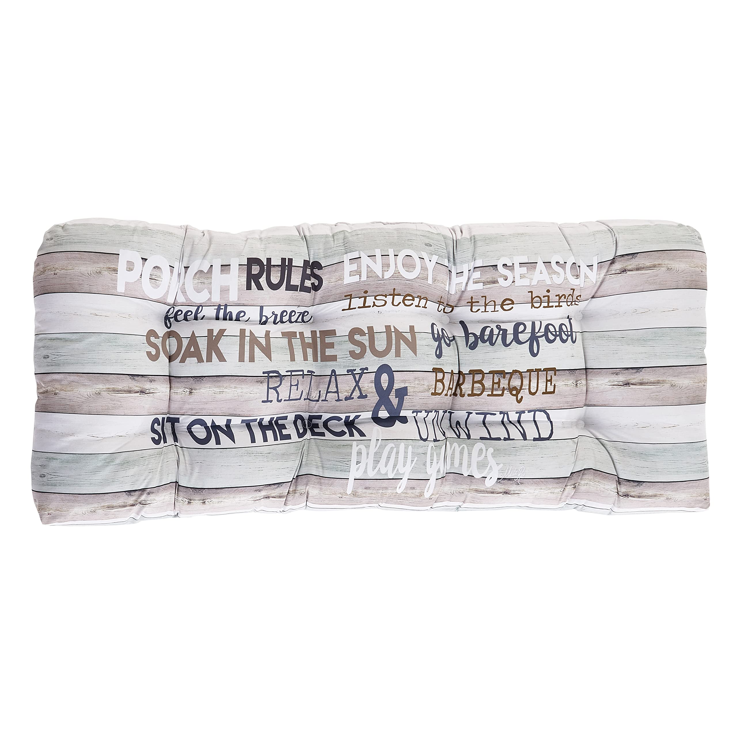 Indoor/Outdoor Rules Collection - Porch Double Seat Cushion