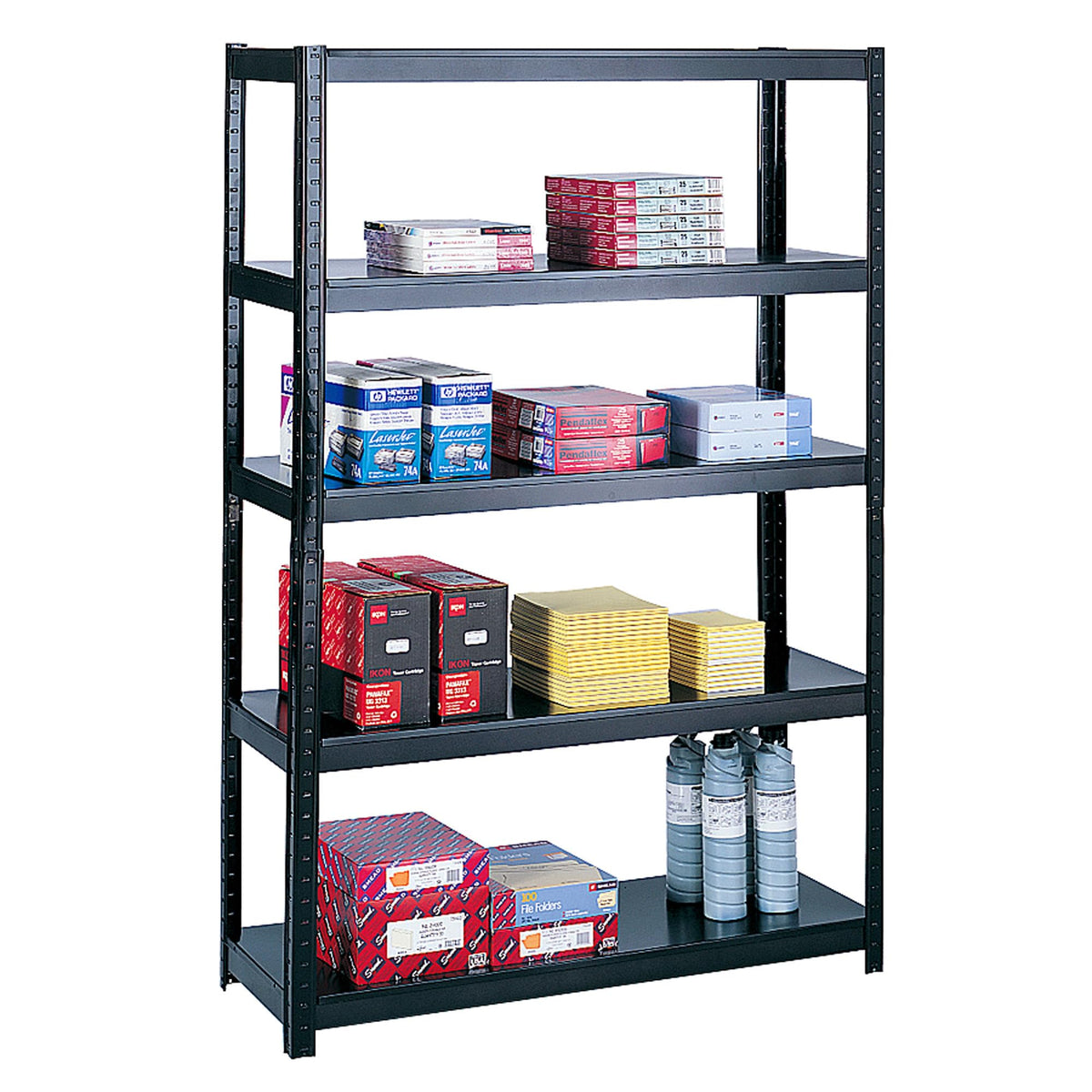 Safco® Boltless Shelving, 48 1/2&quot; Wide, Black