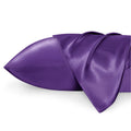 Bedsure Satin Pillowcase For Hair And Skin Queen - Purple Silky Pillowcase 2 Pack 20X30 Inches - Satin Pillow Cases Set Of 2 Wit