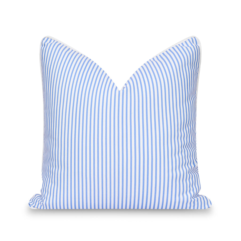 Hofdeco Premium Coastal Patio Indoor Outdoor Pillow Cover Only, 20'X20' Water Repellent For Backyard, Couch, Cornflower Blue S