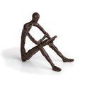 Danya B. ZD14010 Bronze Sculpture of Person Reading a Book - Modern and Elegant Design - Metal Art - Contemporary Home and Offic