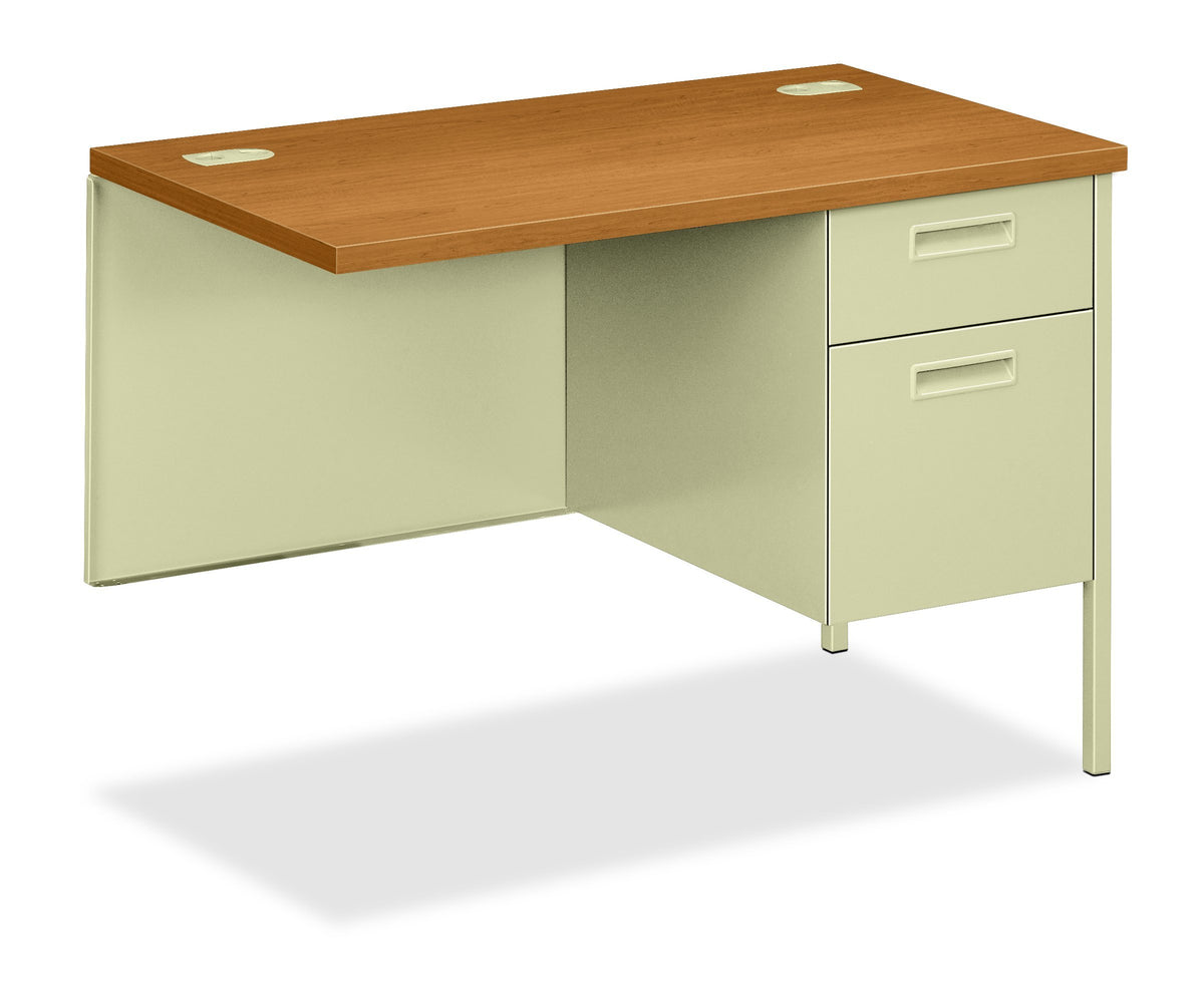 HON HONP3235RCL Right Pedestal Return Desk, 42&quot; x 24&quot; x 29-1/2&quot;, Harvest/Putty