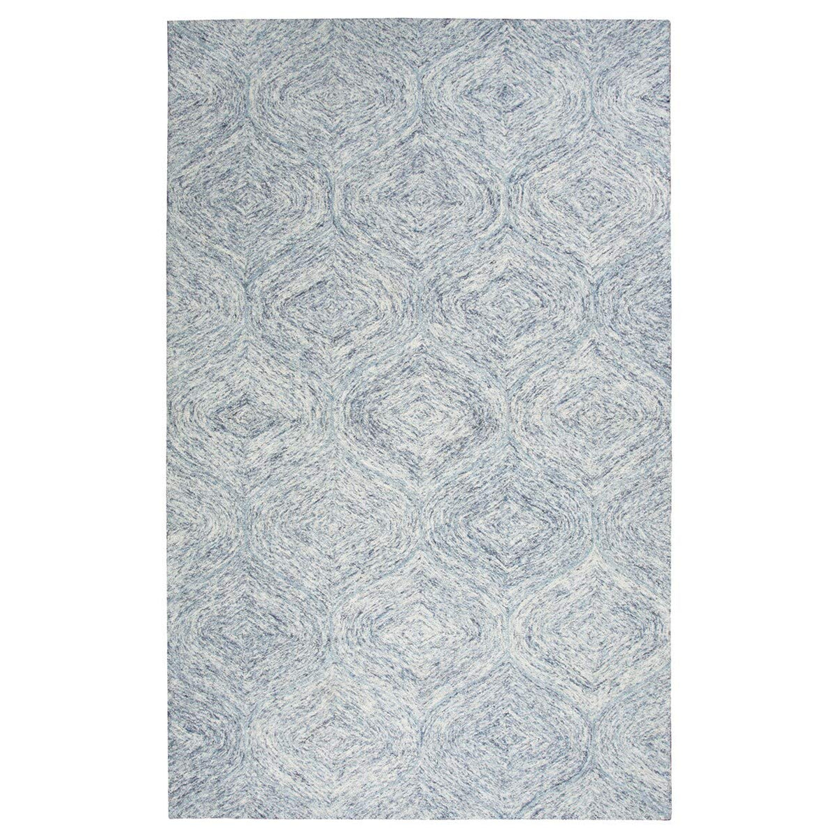 Rizzy Home Alora Decor London 3' X 5' Trellis Blue/Gray/Rust/Blue Hand-Tufted Area Rug